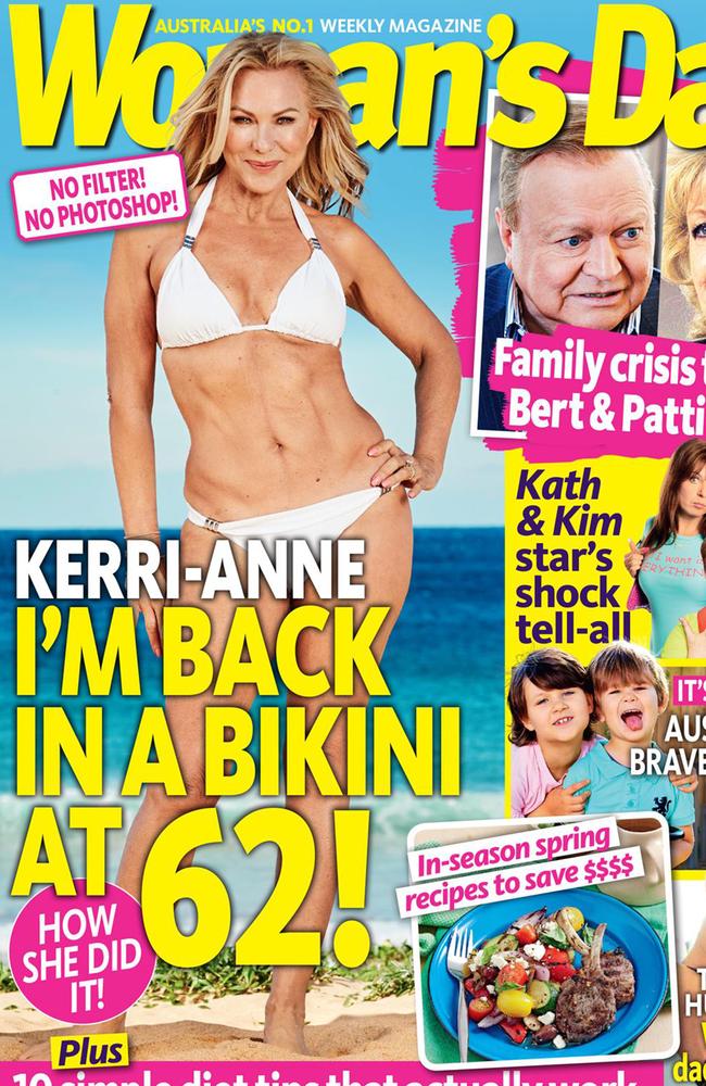 Kerri-Anne Kennerley on the cover of Woman's Day. Picture: Woman’s Day