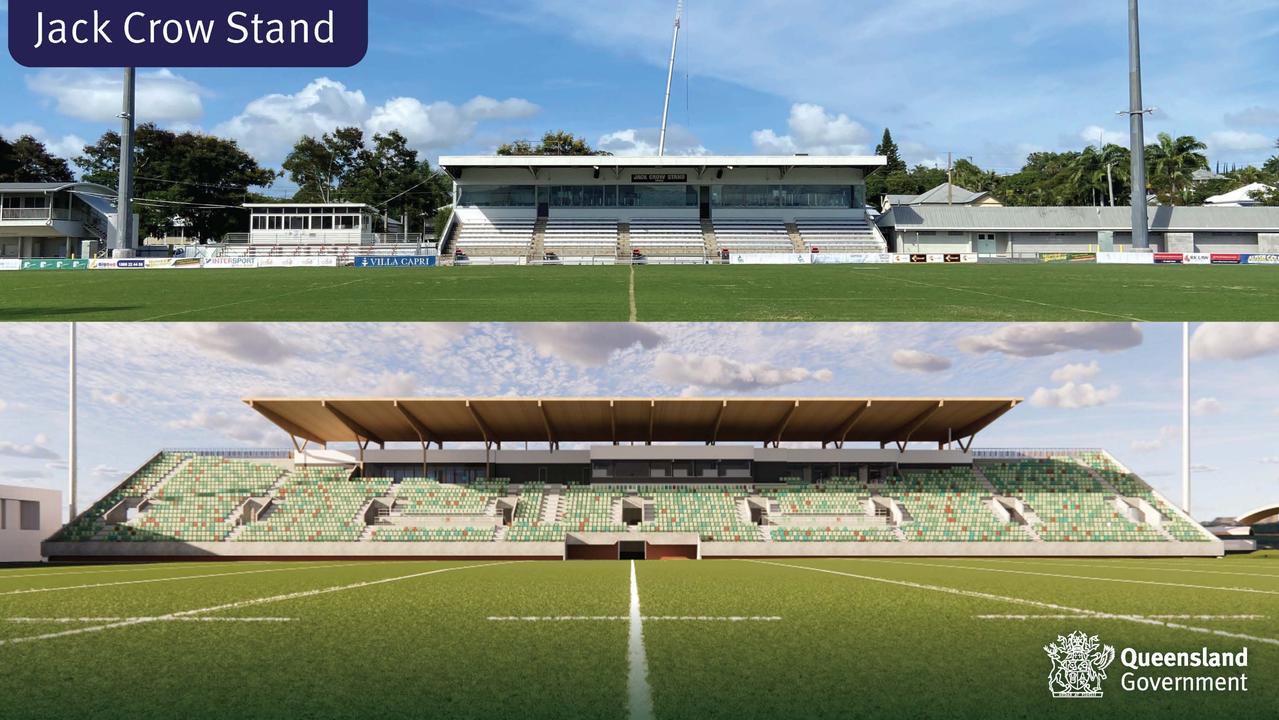 Browne Park – Jack Crow Stand before and after.