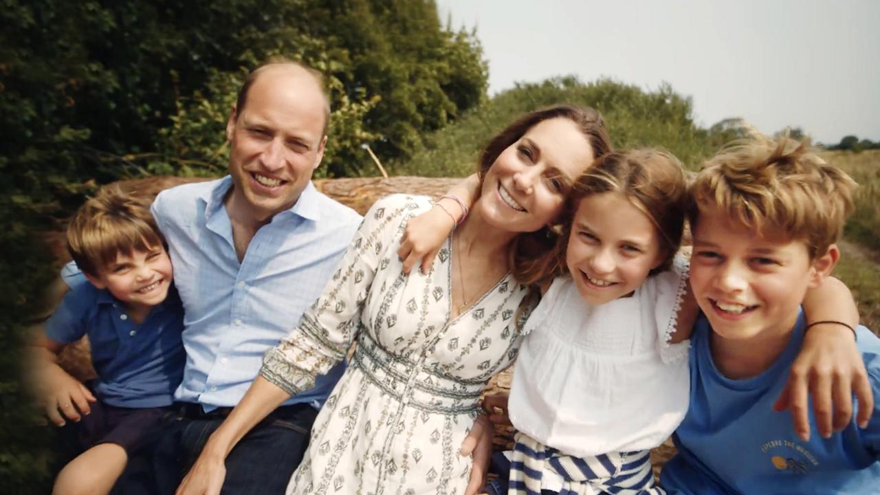 In an intimate family video posted online, Princess Catherine revealed she had finished cancer treatment. Picture: Supplied