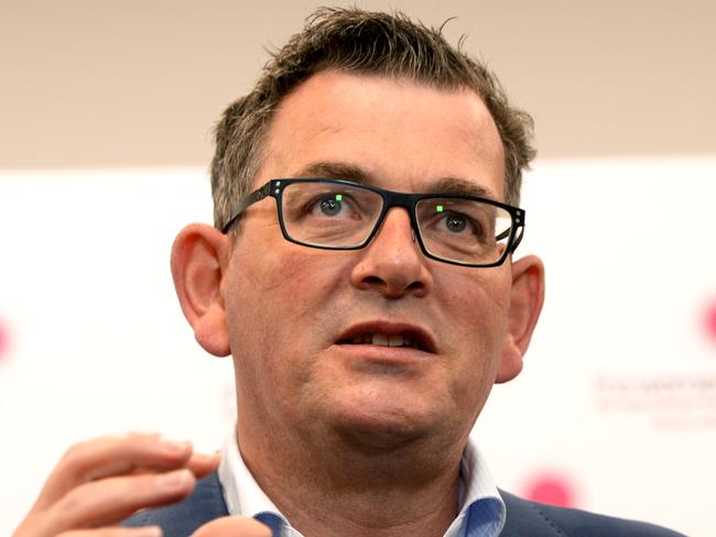 MELBOURNE, AUSTRALIA - NewsWire Photos NOVEMBER 16, 2022: Victorian Premier Daniel Andrews makes an announcement at the Royal Women's Hospital. Picture: NCA NewsWire / Andrew Henshaw