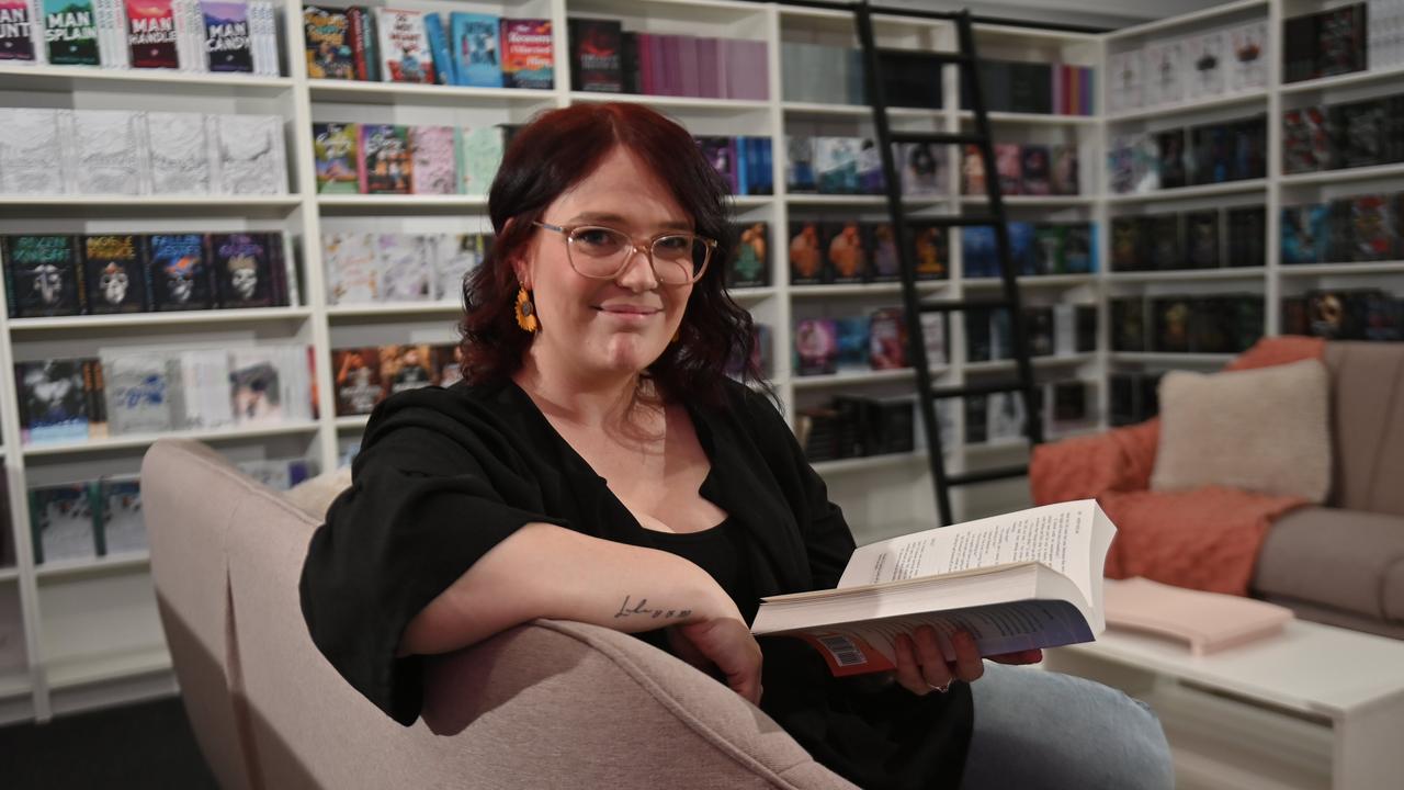 Jess’s store opened in Jan after being online since 2021 and gaining a huge following of romance novels fans from around the country. Picture: Keryn Stevens
