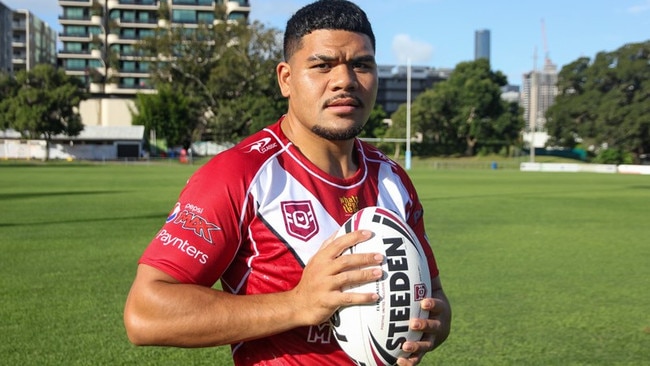 The face of a leader - Redcliffe Dolphins' Tauaalo Vaipulu. Image courtesy of the QRL.