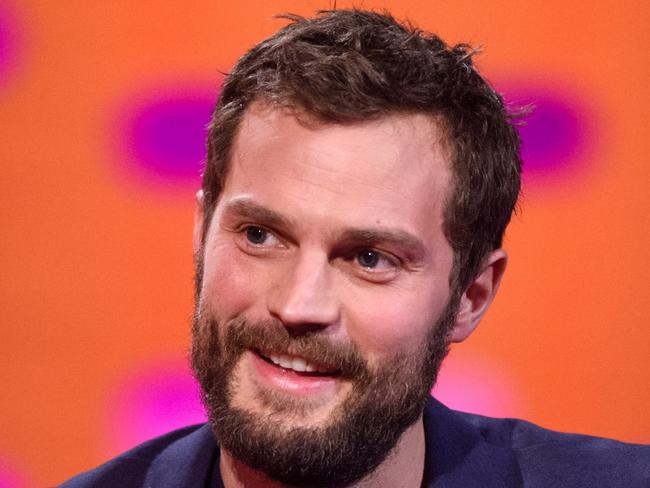 Jamie Dornan, during the filming of the Graham Norton Show at The London Studios, south London, to be aired on BBC One on Friday evening.