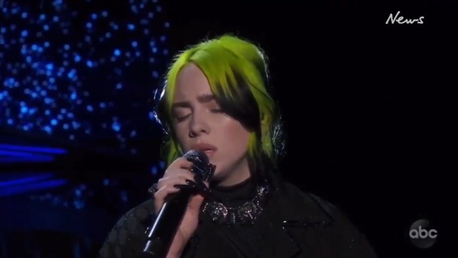 Oscars 2020: Billie Eilish performs during heartwarming memoriam