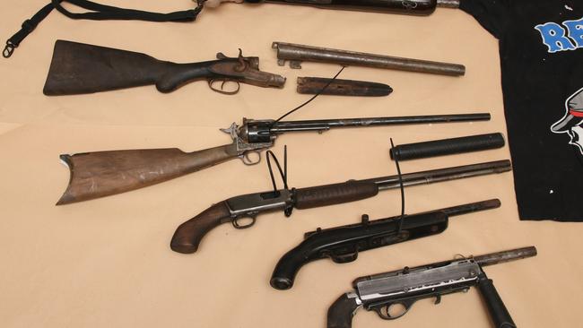 AFP strike force teams will be targetting drugs and firearm trafficking as well as money laundering within organised crime groups. Photo: QLD Police