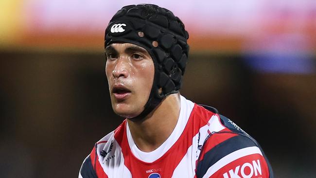 Joseph Suaalii scored his first NRL try against the Raiders. Picture: Matt King/Getty Images