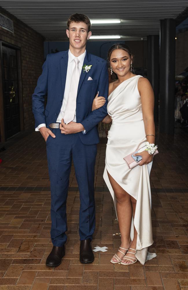 Jordi Groom and partner Summer Bucknell at Toowoomba Grammar School formal at Rumours International, Wednesday, November 13, 2024. Picture: Kevin Farmer