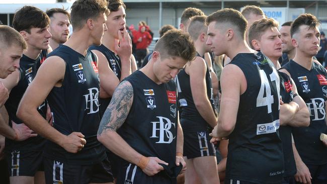 Berwick after last year’s grand final defeat. Picture: Josie Hayden