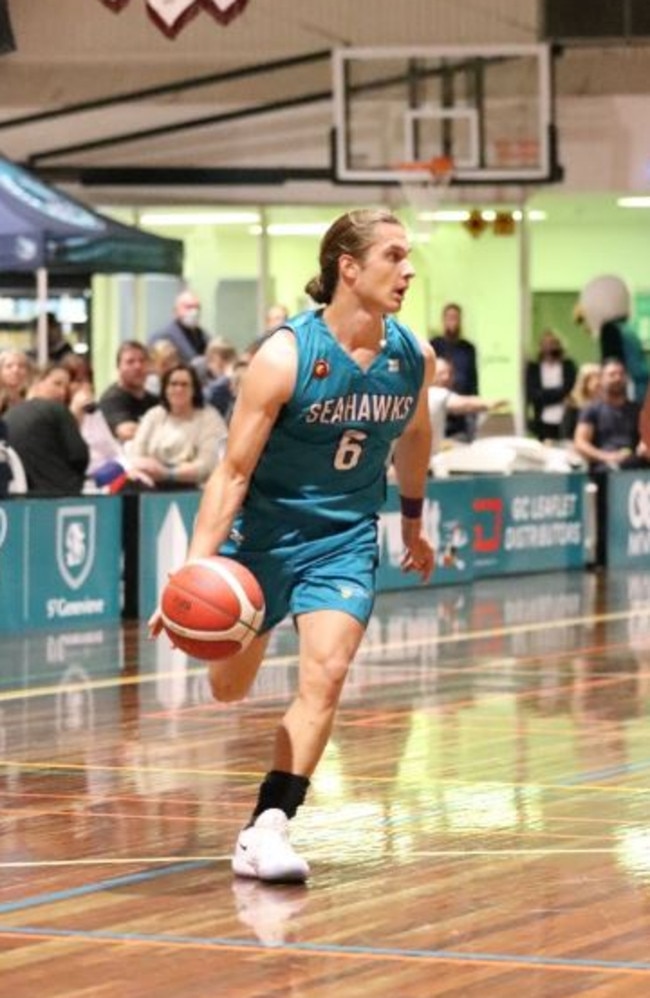 North Gold Coast Seahawks player Sasha Lomakin. Picture: Glenn Ryan