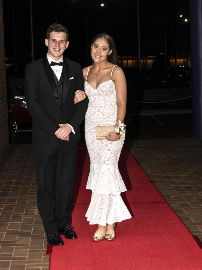 Toowoomba Grammar School senior formal held at Rumours.Thomas Darcy and Emily Beutel