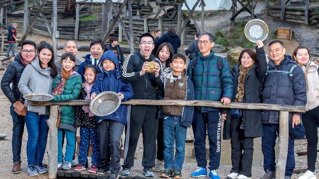 Sovereign Hill was again the star of the Goldfields ­Region ($1.2 billion), with the outdoor museum in Ballarat a hit among Chinese visitors.