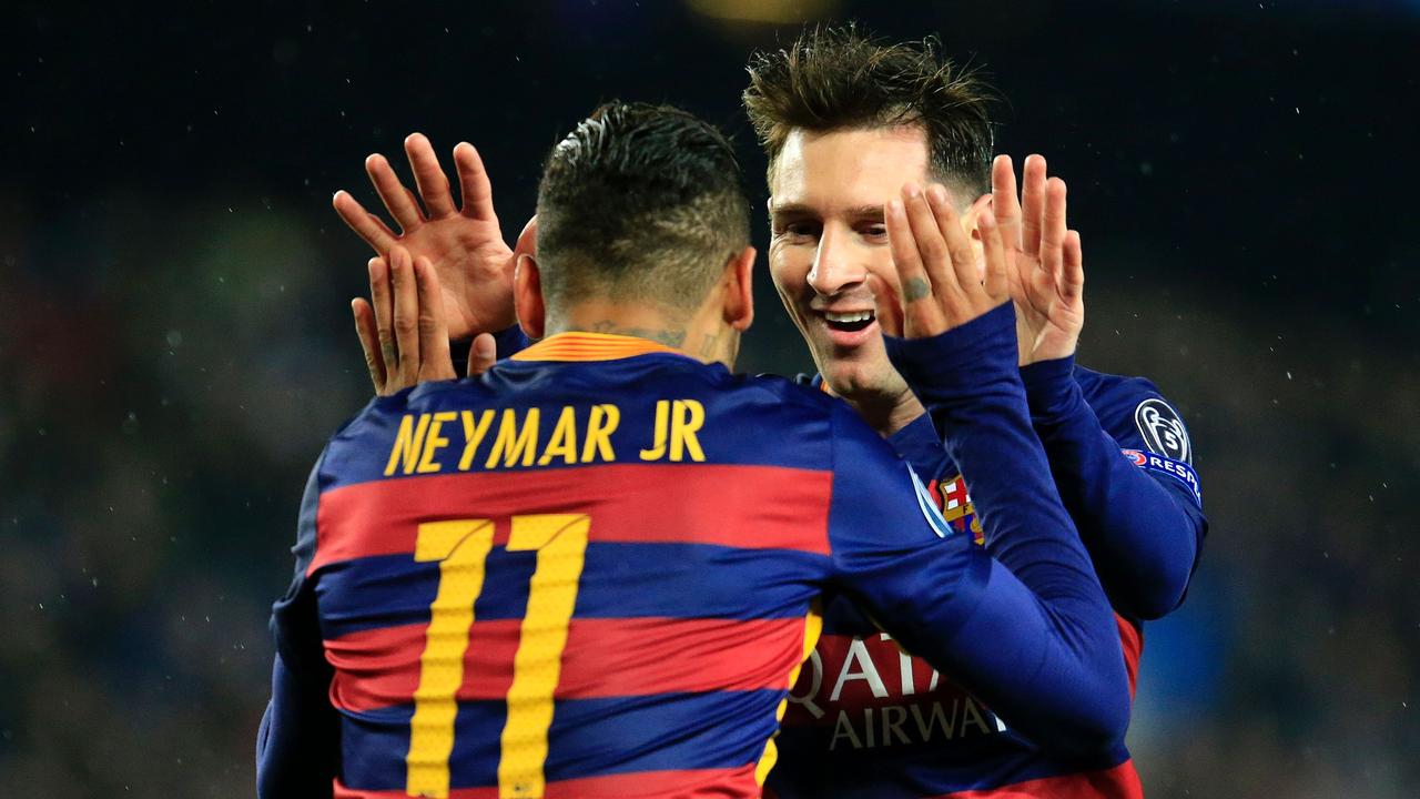 A deadly combination: Brazilian Neymar and Argentine Lionel Messi. / AFP PHOTO / PAU BARRENA.