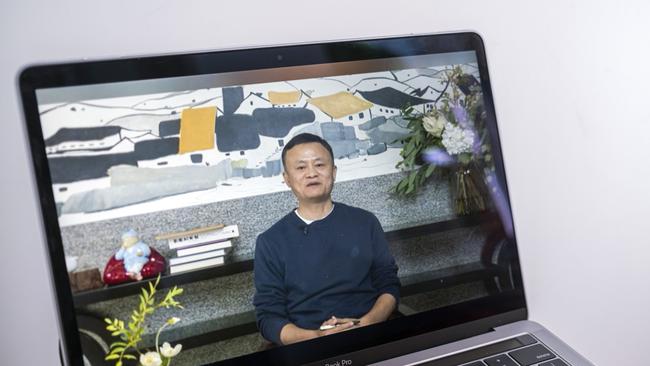 Jack Ma in the famous January 20 2021 ‘hostage’ video. Photographer: Justin Chin/Bloomberg