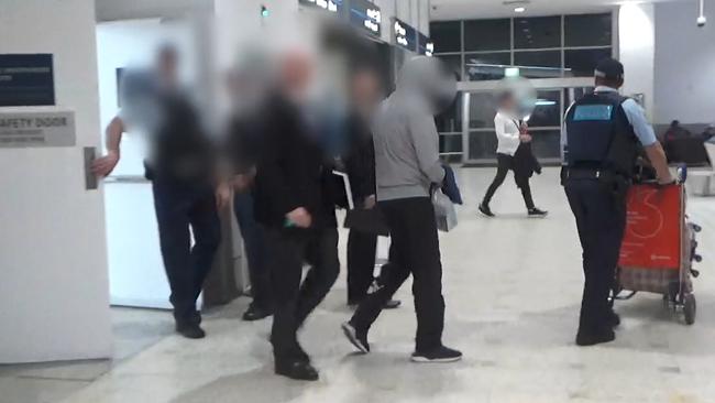Campbell was flown into Sydney last night and is due to face Parramatta Local Court today. Picture: AFP