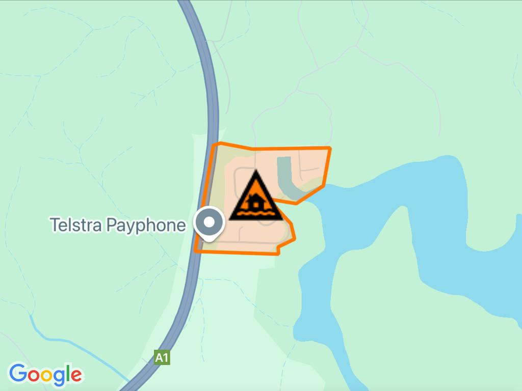 NSW floods: Suburbs at risk. Picture: Hazards Near Me NSW