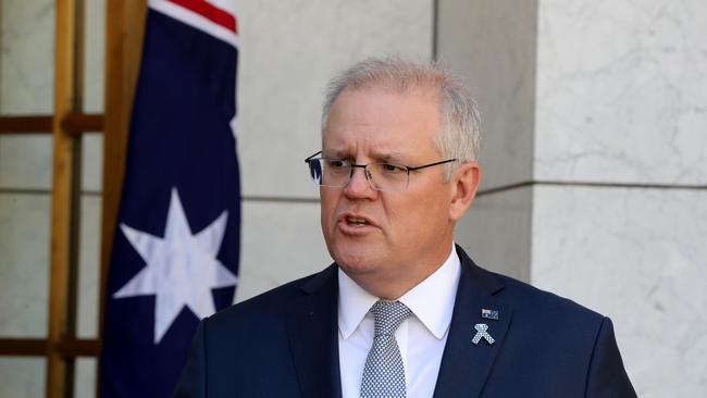 Prime Minister Scott Morrison said a one-way travel bubble with NZ is coming soon. Picture: Adam Taylor