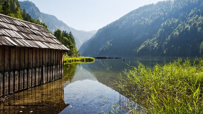 Stunning Lake Toplitz in Austria is known to contain chests full of Nazi treasure. Picture: Getty Images