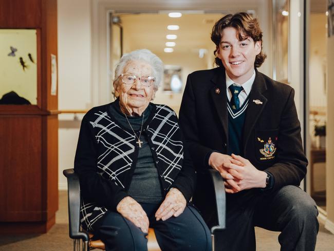 Ballarat GrammarTom McCarthy year 12and Julie DuffyPhoto by Chloe Smith  Photo by Chloe Smith.