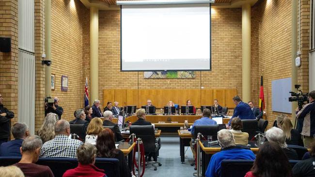 The controversial $76.5 million Cultural and Civic Space was raised again in the Coffs Harbour City Council chambers on Thursday night. Picture: Trevor Veale