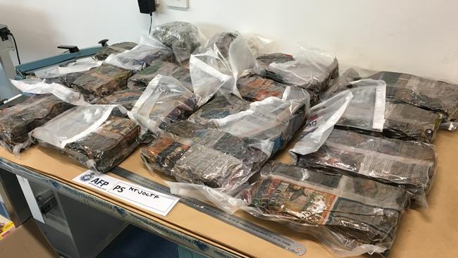 Drugs police found in the vehicle of a man they allege imported them into Darwin via the mail. Picture: NTPFES/Supplied