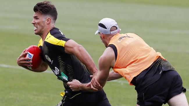 Alex Rance returned on day one of pre-season. Picture: Michael Klein