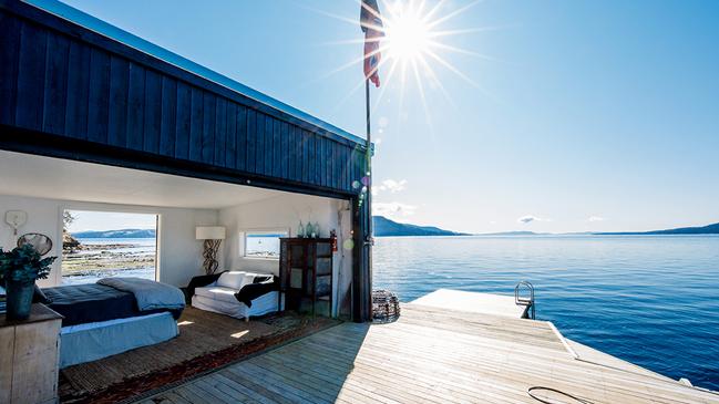 Locations don’t get much more romantic than this. Pictured: Satellite Island, Tasmania