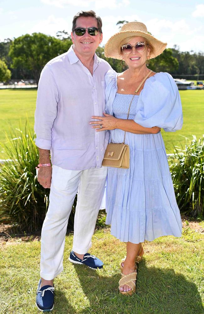 Glen Turnbull and Kim McCosker at the Polo &amp; Provedores, Noosa. Picture Patrick Woods.