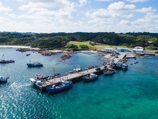 Currie’s sheltered harbour on King Island’s west coast. STU GIBSON/TOURISM TASMANIA