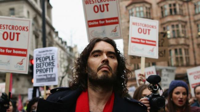 One side of the story ... In a movie centred around big company corruption, you never once see Brand talk to his authoritarian targets of choice. Picture: Kate Uren