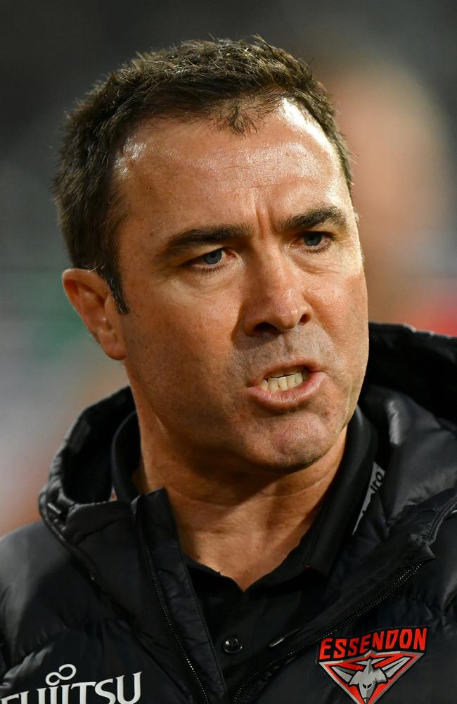 Brad Scott has revealed what the AFL communicated to the Bombers today. Picture: Getty Images