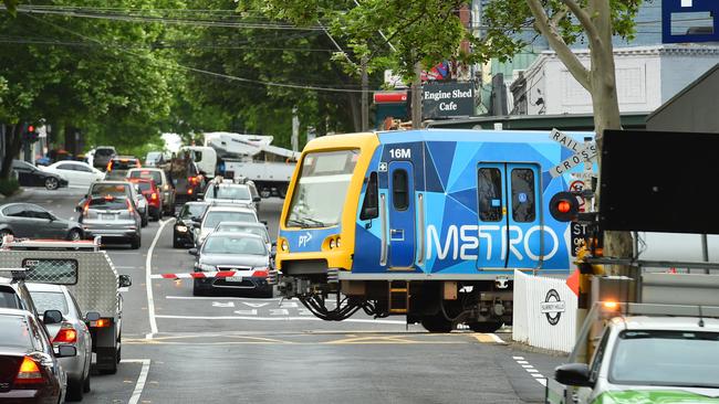 The State Government has committed to removing the level crossing at Union Rd, Surrey Hills, by 2025. Picture: Josie Hayden