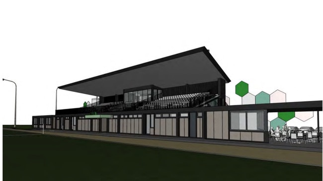 The project includes a 300-seat grandstand.