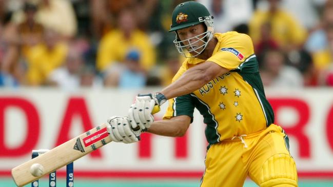 Andrew Symonds in action during the 2003 World Cup.