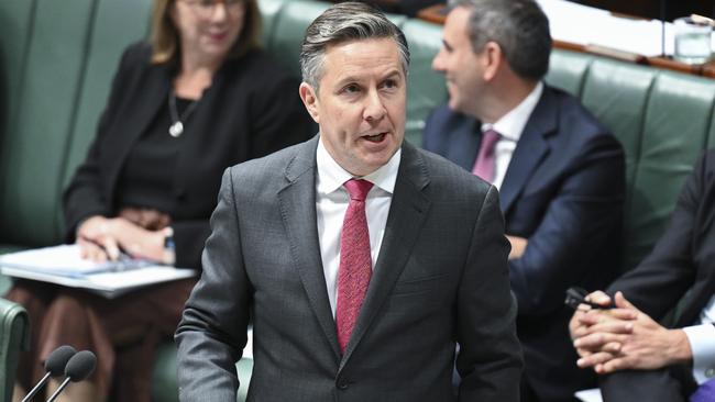 Health Minister Mark Butler last week asked the Chiropractic Board of Australia for an ‘urgent explanation’ following the lifting of a ban preventing chiropractors from manipulating the spines of babies. Picture: NewsWire / Martin Ollman