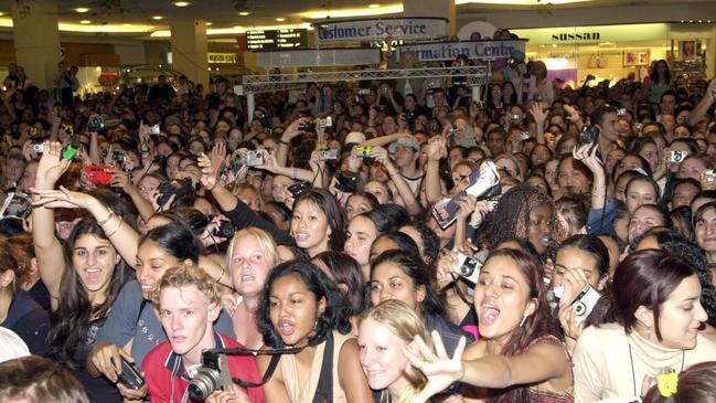 The sea of fans swarmed to centre stage to see Craig David’s performance. Picture: Noel Kessel