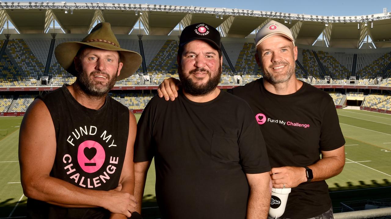 Former NRL players Chris Walker, Carl Webb and Nate Miles. Picture: Evan Morgan