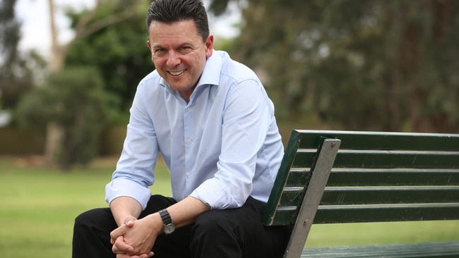 The inclusion of Nick Xenophon as a major player sets the state election on a course not seen in close to a century. Picture: Kelly Barnes/The Australia