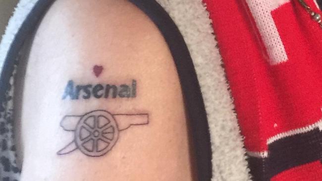Gosford grandmother, 81, gets tattoo of English Premier League club  Arsenal's colours | Daily Telegraph