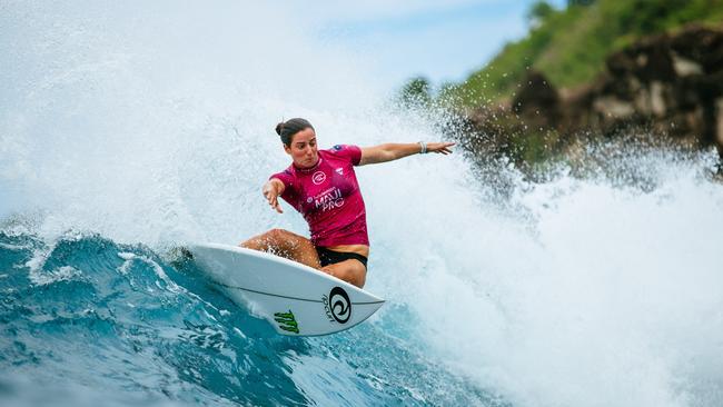 Tyler competes in the 2019 Lululemon Maui Pro at Honolua Bay in 2019. Picture: Getty Images