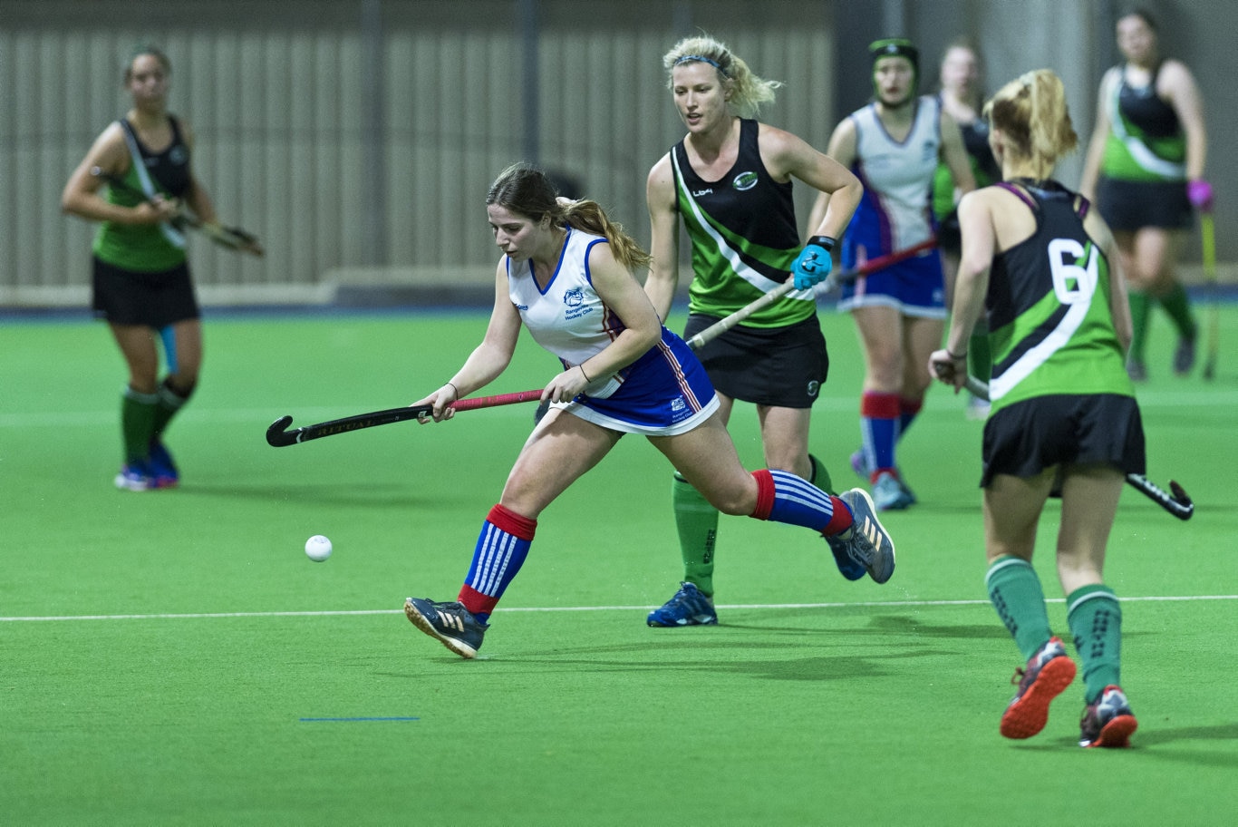 Tannah Hood of Rangeville against Norths in Toowoomba Hockey COVID Cup women round four at Clyde Park, Friday, July 31, 2020. Picture: Kevin Farmer