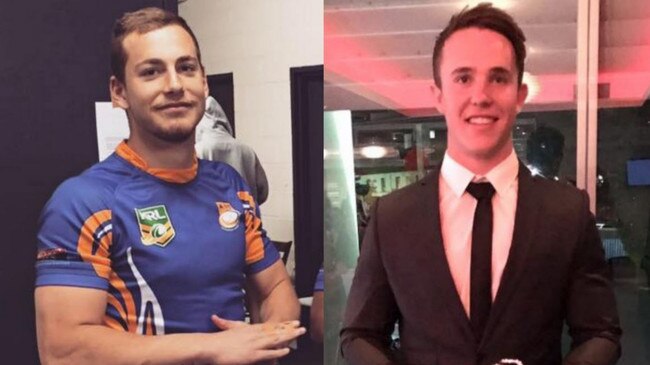 Bayley Loughhead (left) and Jese Smith-Shields (right) have pleaded not guilty to recklessly inflicting grievous bodily harm on Nick Lawrence.