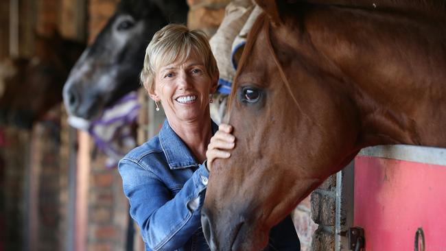 Racehorse trainer Gillian Heinrich believes she has beaten cancer. She said it was 