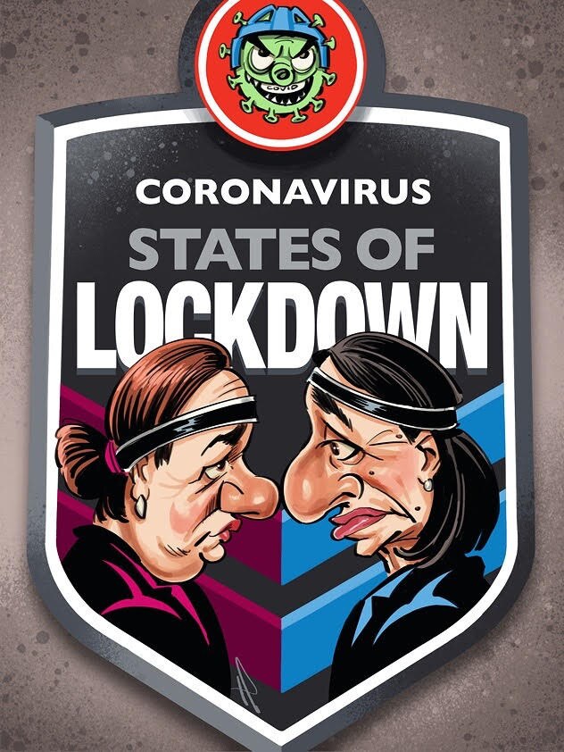 Coronavirus State of Origin by Terry Pontikos.