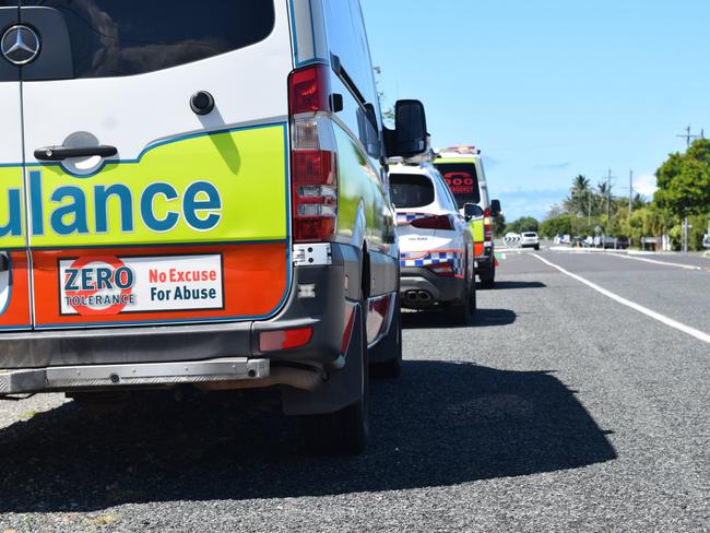 Queensland Fire and Emergency Services, police and ambulance crews were at the scene of a house fire at Gable St, East Mackay on Friday April 17. Photo: Zizi Averill. Generic