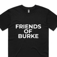 Dr Jamal Rifi is coordinating Friends of Burke T-shirts in English and Arabic. Picture: Supplied