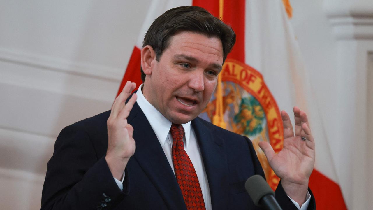 The relationship between Ron Desantis and Donald Trump has soured. Picture: Getty Images via AFP