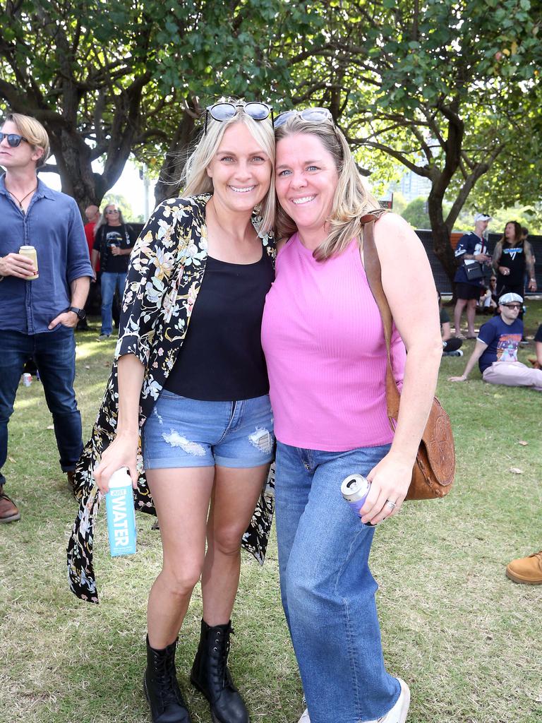 Angela Foley and Lucy Syme at the Smashing Pumpkins Concert. Picture: Richard Gosling