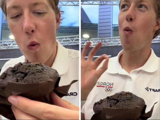 Norwegian long-distance swimmer turned muffin man Henrik Christiansen. Picture: TikTok