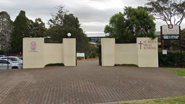 St Pius X Adamstown has had a confirmed COVID-19 case. Picture: Google