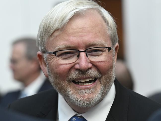 Rudd has been labelled a ‘psychopath with a giant ego’. Picture: Martin Ollman